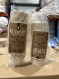 POTS BIONIC 55 ML Ø 6x3 CM BLANC BAGASSE (1000 UNITÉ)