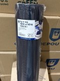 TÊTE-À-TÊTE PRÉDECOUPÉ 120CM (20 FEU.) 55 G/M2 0,40x24 M NOIR AIRLAID (6 UNITÉ)