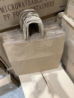 SACS SOS TRAITEUR AVEC ANSES 90 G/M2 36+21x33,5 CM NATUREL KRAFT (250 UNITÉ)