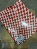 FETTABWEISENDES PAPIER FAST FOOD PFAS FREE 'RED FITIPALDI' 35 G/M2 28x34 CM BLANC PARCH...