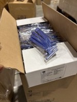 RASOIRS EN VRAC DOUBLE LAME 10 CM BLEU HDPE (100 UNITÉ)