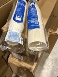 GOBELETS BOISSONS CHAUDES 1 PAROI 240 ML - 8 oz 280 + 18 PE G/M2 Ø8/5,6x9,2 CM BLANC CA...