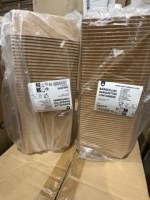 BARQUETTES 250 + 12,5 PE G/M2 10,5x10,5x3,5 CM NATUREL KRAFT (1000 UNITÉ)