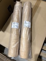 POTS À GLACES 240 ML 250 + 18 PE G/M2 Ø9,4x5,5 CM MARRON CARTON (2000 UNITÉ)