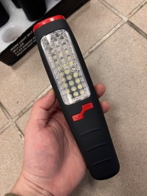 Lampe, torche de travail LED ''duo'' 30+7 LED, avec aimant et crochet