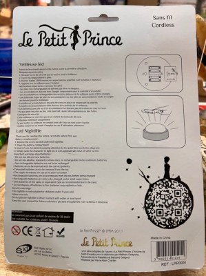 Veilleuse de nuit Led - Le Petit Prince - 4 Couleurs