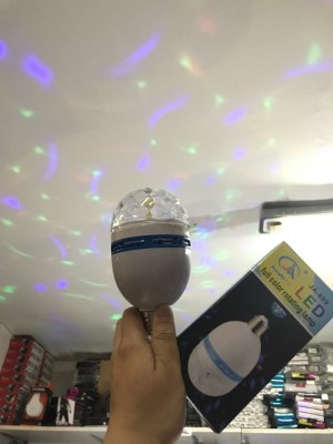 Ampoule disco, boule à facette, LED à tête rotative