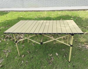 Table de camping pliante en aluminium H6012055