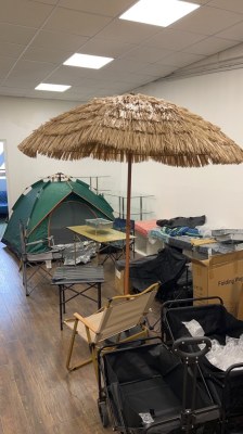 Parasol de terrasse en chaume - Style Hawaii Tiki