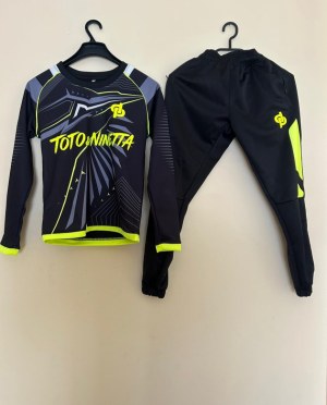 SURVÊTEMENTS ENFANTS 8-14 ANS — BLEU/NOIR — FLOCABLE — LOT À PARTIR DE 50 PIÈCES...