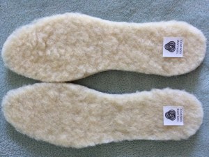 Lot de semelles en laine naturelle