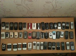 Lot de 100 telephones portables