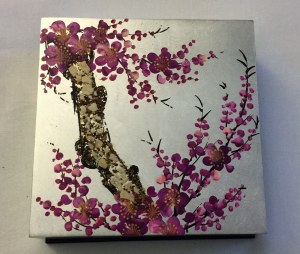 Sous verre en bois laqué