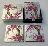 Sous verre en bois laqué