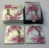 Sous verre en bois laqué