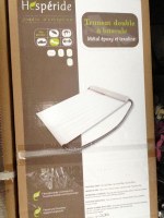 Lot de transats double à bascule blanc