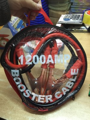 Câbles, booster démarrage, batterie voiture - 1200 AMP