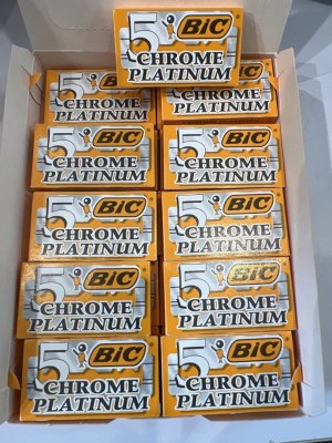 Lames Rasoir Double Tranchant - BIC Chrome Platinum - boite de 100 lames