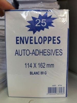 Enveloppes autocollantes - auto-adhésives - Courrier, lettres