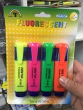 Feutres fluorescents - 4 couleurs - Marqueur fluo