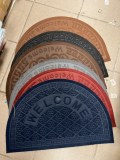 Tapis de porte demi lune, paillasson entrée maison, appartement - différentes couleurs