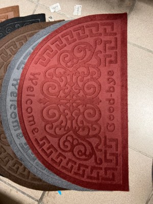 Tapis de porte demi lune, paillasson entrée maison, appartement - différentes couleurs