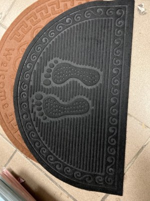 Tapis de porte demi lune, paillasson entrée maison, appartement - différentes couleurs