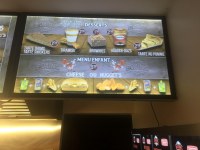 Panneaux led luminaire afficahage des menus