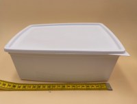 Boîtes alimentaires recyclables polypropylène en plastique blanc 2.5 litres neuves