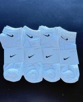 Lot Chaussettes de sport Nike – Pack de 3 paires – Blanc / Noir – Tailles 35 à 45 Désto...