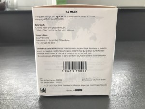 Masques Chirurgicaux Type IIR EN14683 filtration > 99% boite de 50