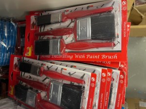 Pinceaux peinture brosse plate, toute surface - pack de 3 pinceaux