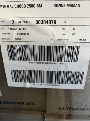 BONNE MAMAN PETITES GALETTES CHOCOLAT LAIT