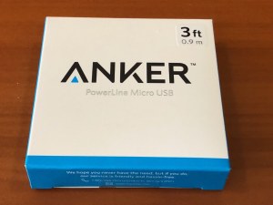 ANKER - PowerLine - 0,9m - Micro USB - Grey - LOT DE 136 - NEUF - Prix de gros