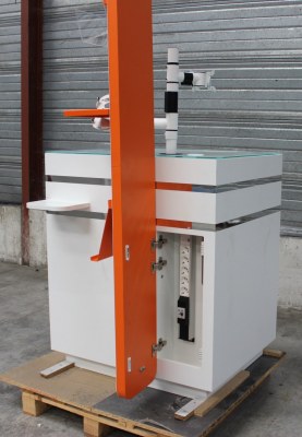 Comptoir caisse avec mise en avant pour achats d’impulsion