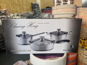 Set Poele, Casserole, Faitout, Induction 18, 20, 26cm