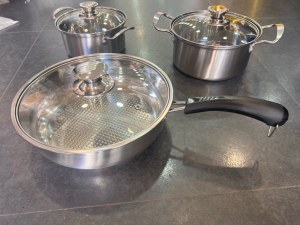 Set Poele, Casserole, Faitout, Induction 18, 20, 26cm