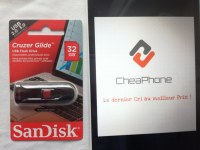 Clé USB 3.0 SanDisk 32 GO Cruzer Glide