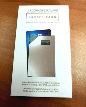 Protect Card L'étui électronique chic et malin qui protège votre carte bancaire connect...