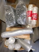 1500 gobelets + couvercle + paille