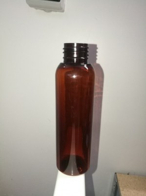 Flacons cosmétiques PET 100ml bleu et ambré ouverture 24/410