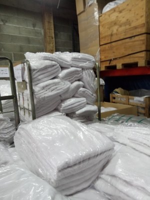 Kit linge blanc recyclé 10 piéces 29 euros