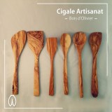 Ustensile de cuisine en bois d'olivier,Lot complet