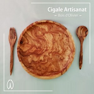 Ustensile de cuisine en bois d'olivier,Lot complet