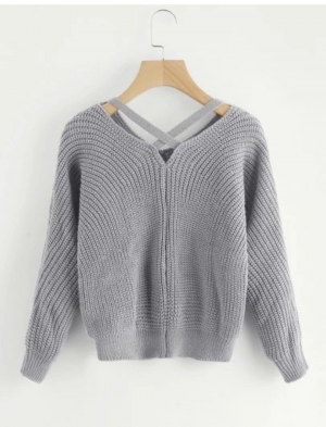 Pull en mailles côellées