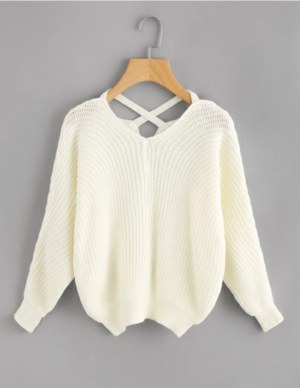 Pull en mailles côellées