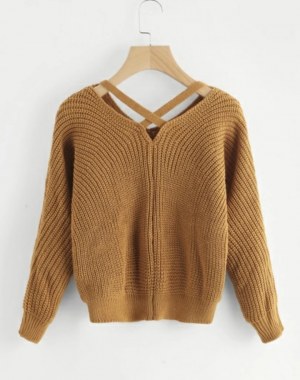 Pull en mailles côellées