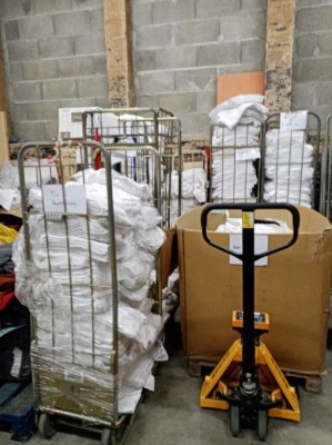 Friperie : Housse de couette TOUTENBLANC.FR