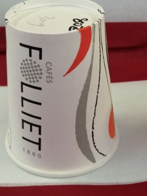 Goblet carton et plastique