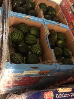 Palette de tomate et pastèque